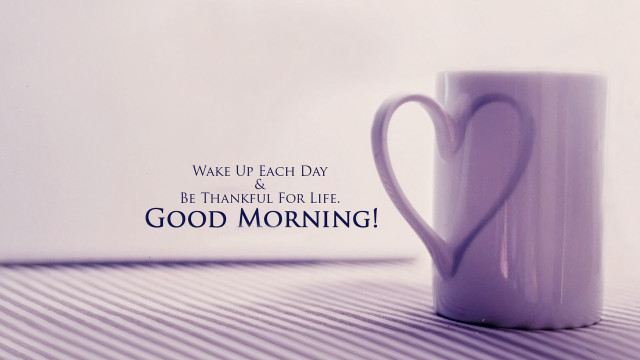 Coffee mug heart good morning free wallpaper - medium preview image