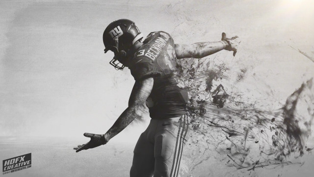 Football player throwing ball arms free wallpaper - medium preview image