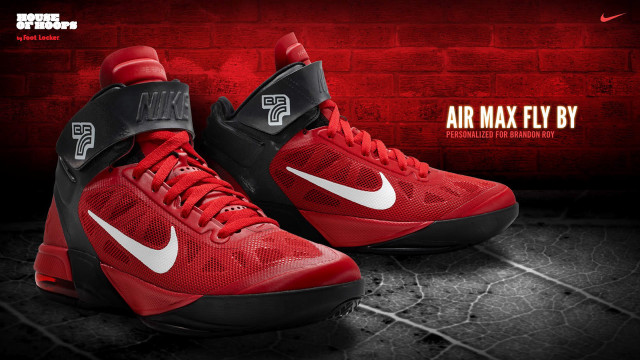 Red black shoes brick floor free wallpaper - medium preview image