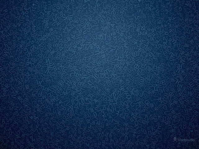 Blue background small letters black free wallpaper - medium preview image