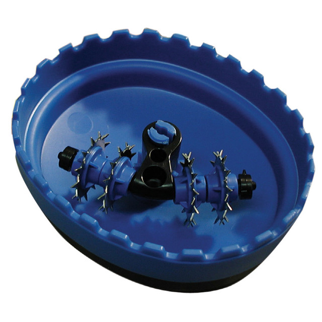 Blue bowl screws white background free wallpaper - medium preview image