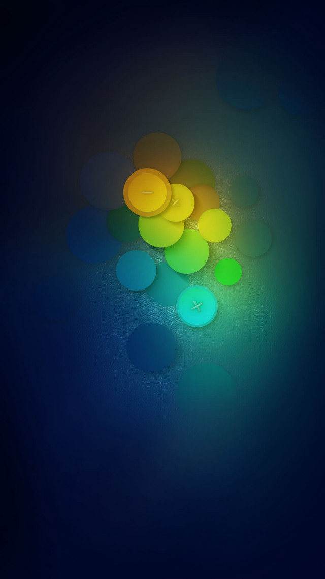Blue background blurry circles green free wallpaper - medium preview image