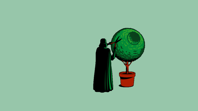 Person standing green tree ball free wallpaper - medium preview image