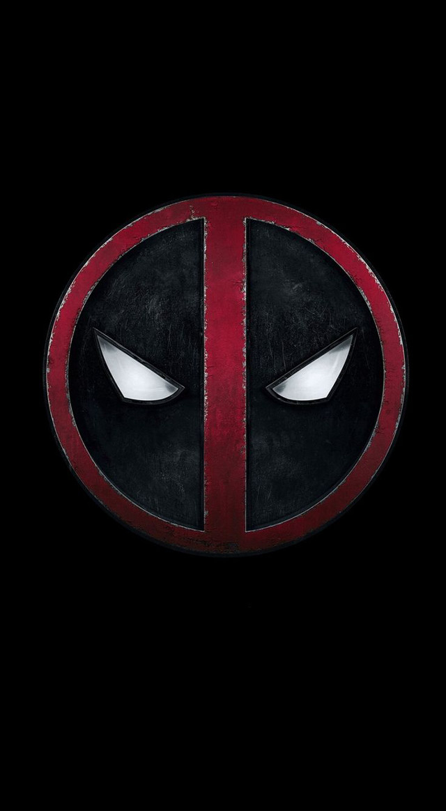Deadpool logo white eyes red free wallpaper - medium preview image
