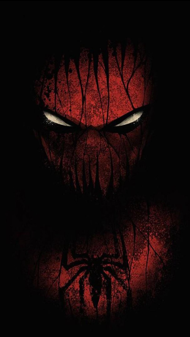 Spider man creepy eyes black free wallpaper - medium preview image