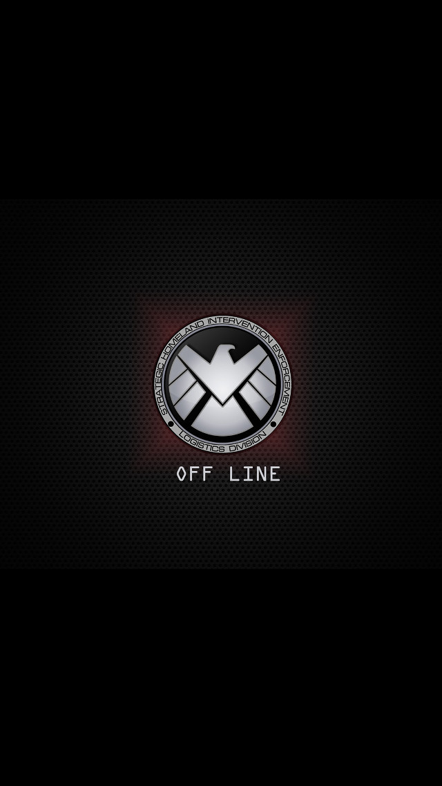 Black white logo off line free wallpaper - medium preview image