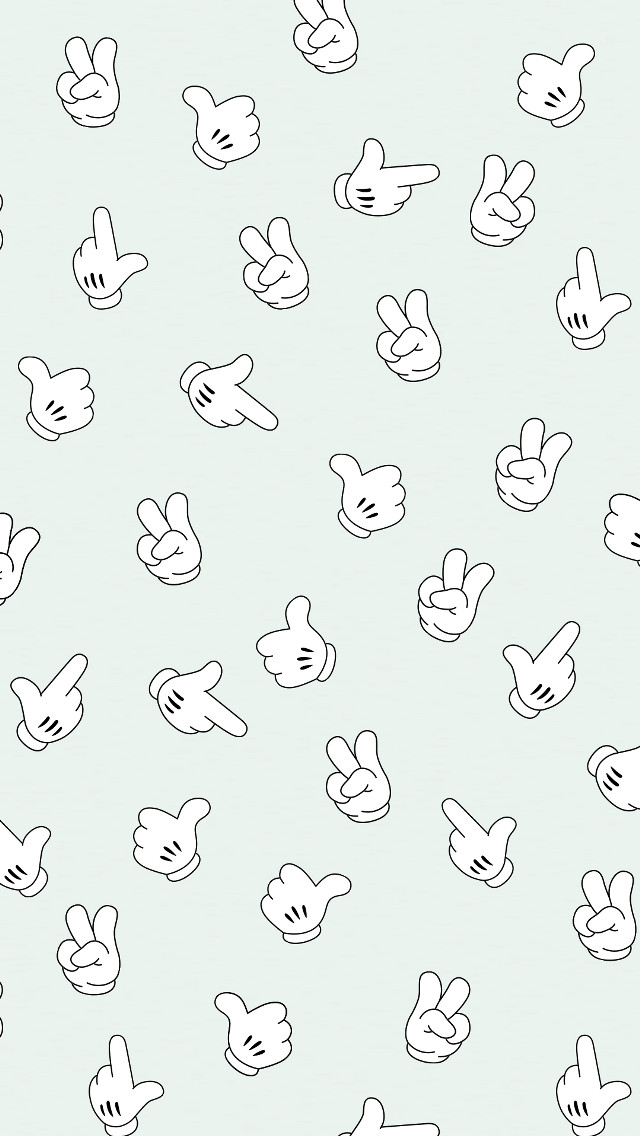 Hand gestures pattern black white free wallpaper - medium preview image