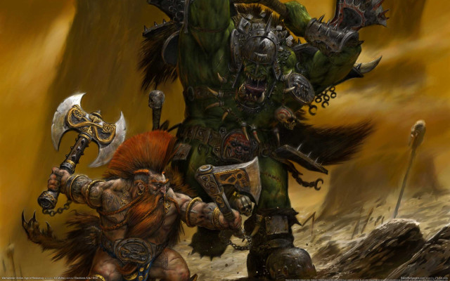 Man giant axe demon sword free wallpaper - medium preview image
