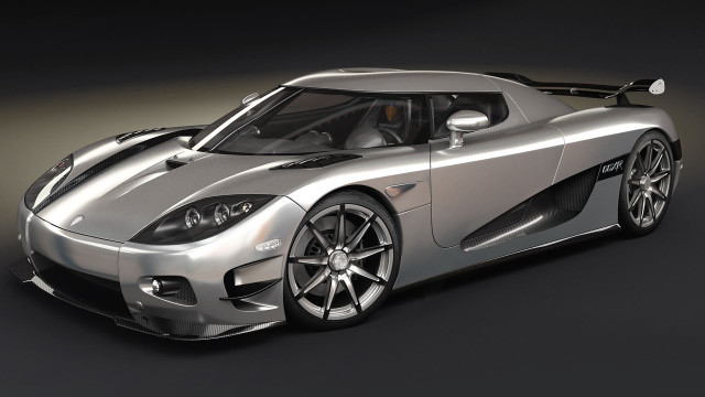 Silver sports car black background free wallpaper - medium preview image