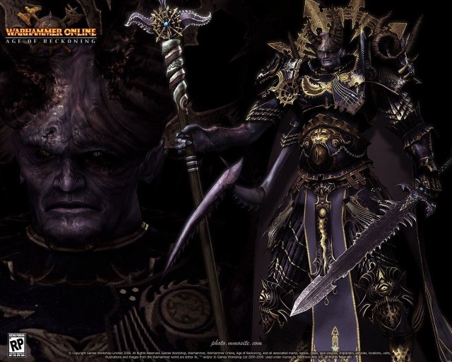 Warhammer character sword demon battle free wallpaper - medium preview image
