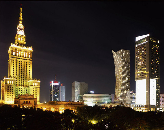 City skyline night clock tower #3 free wallpaper - medium preview image