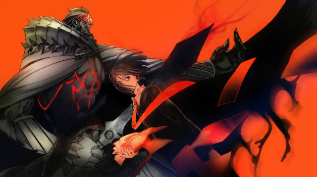 Man black suit red suit free wallpaper - medium preview image