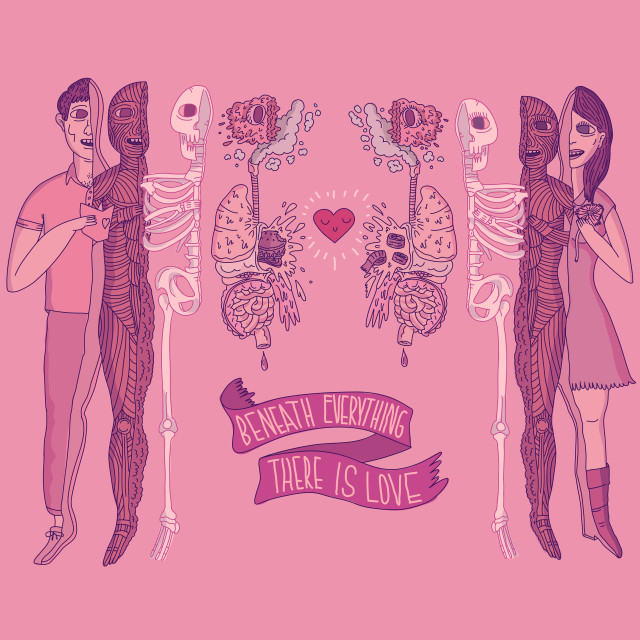 Couple people pink background love free wallpaper - medium preview image