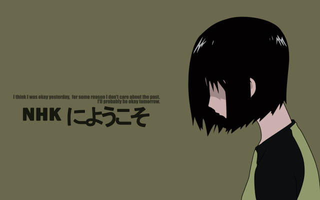 Girl black hair green shirt free wallpaper - medium preview image