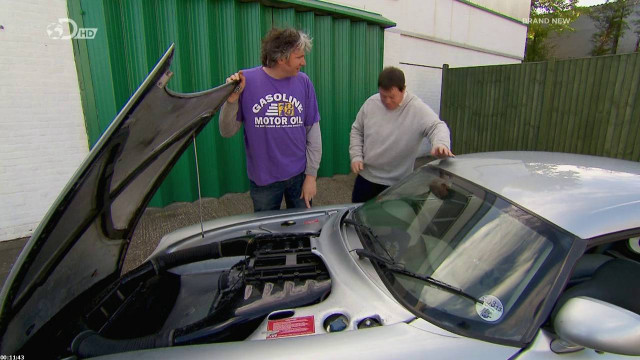 Man looking car hood open free wallpaper - medium preview image