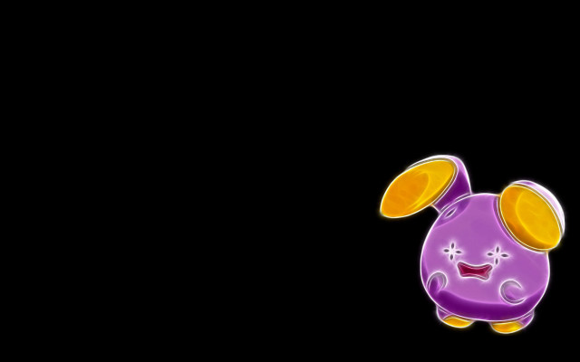 Purple pig yellow ears smiling free wallpaper - medium preview image
