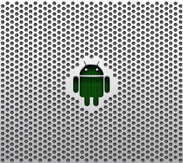 Green android logo white background free wallpaper - medium preview image