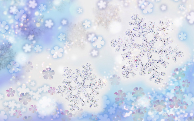 Snowflake blue white stars background free wallpaper - medium preview image