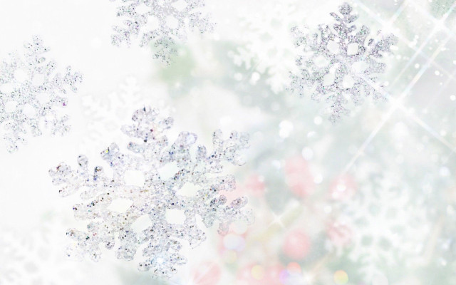 Snowflake blurry photo snowflakes winter free wallpaper - medium preview image