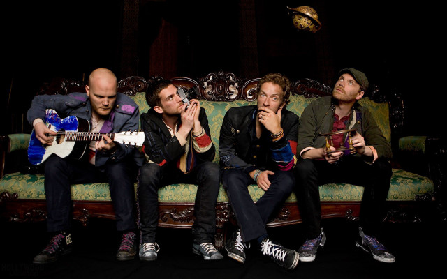 Three men couch guitars mouth free wallpaper - medium preview image