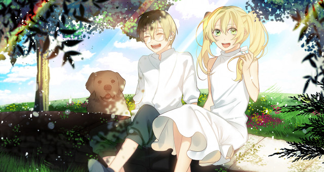 Couple bench park teddy bear free wallpaper - medium preview image