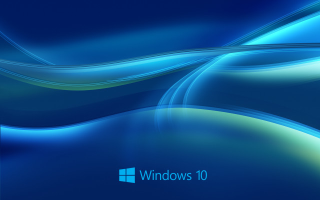 Blue background wave windows #10 free wallpaper - medium preview image