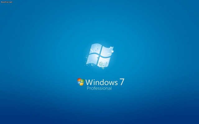 Blue desktop wallpaper windows7 logo free wallpaper - medium preview image