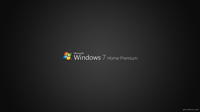 Black wall windows7 logo home free wallpaper - medium preview image