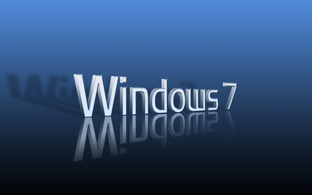 Shiny metal windows7 logo blue free wallpaper - medium preview image