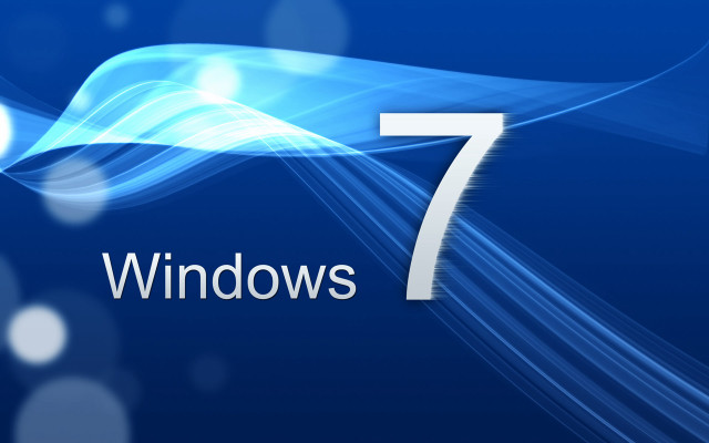 Blue background windows 7 white free wallpaper - medium preview image