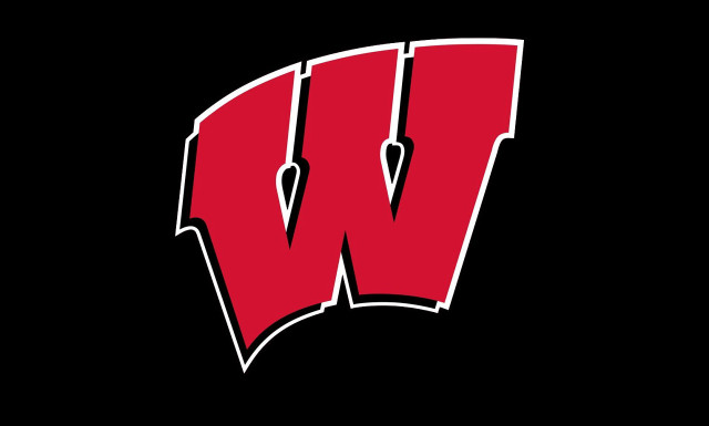 Wisconsin logo black background red free wallpaper - medium preview image
