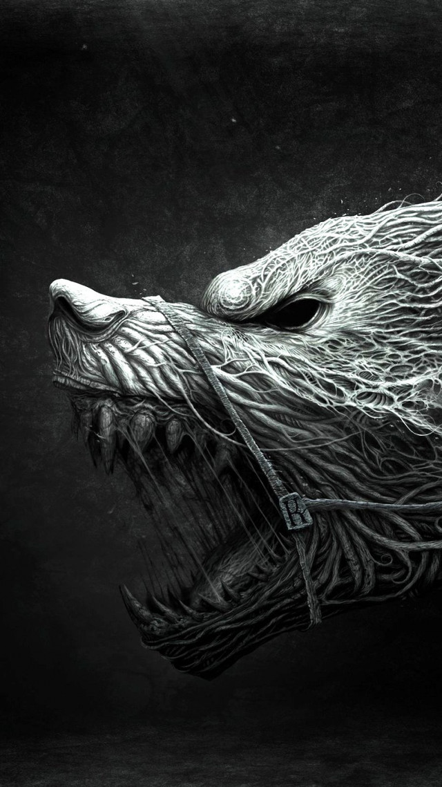 Dog mouth water tongue open free wallpaper - medium preview image