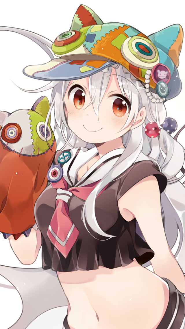 Woman hat fish toy pixel free wallpaper - medium preview image