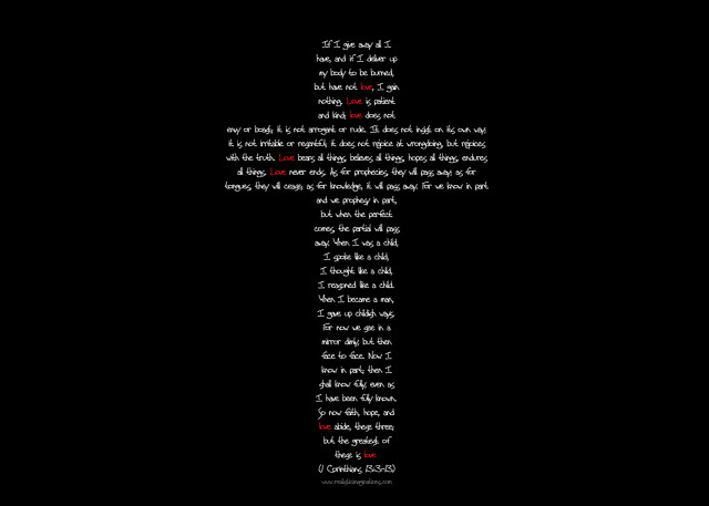 Cross poem black background red #2 free wallpaper - medium preview image