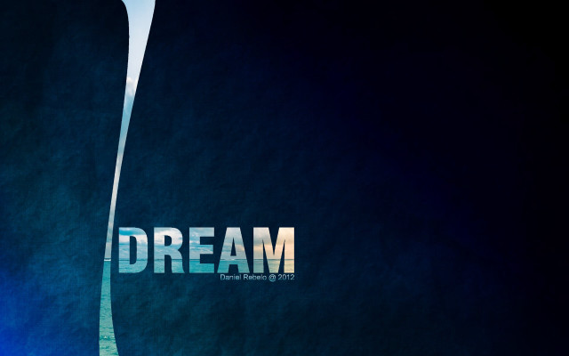 Large white arrow dream poster free wallpaper - medium preview image