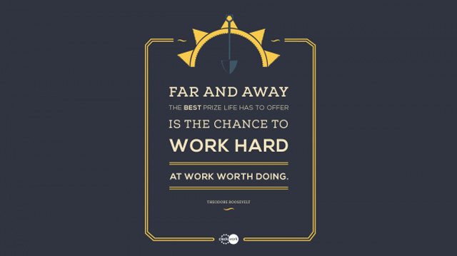 Work hard quote clock time free wallpaper - medium preview image