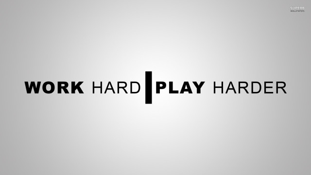 Work hard play harder logo #2 free wallpaper - medium preview image