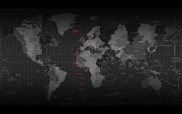 World map red line black #2 free wallpaper - medium preview image