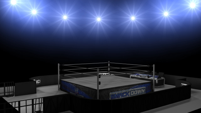 Boxing ring 3d rendering referee free wallpaper - medium preview image