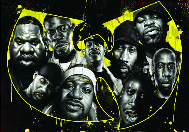 Men yellow paint splatters black free wallpaper - medium preview image