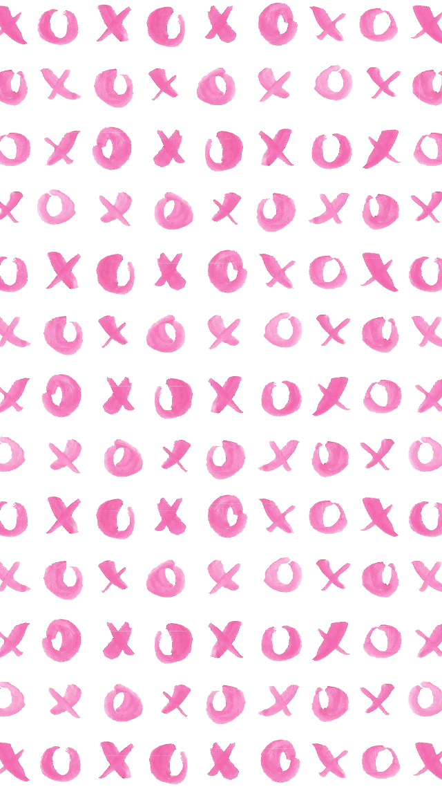 Pink watercolor symbols white background free wallpaper - medium preview image