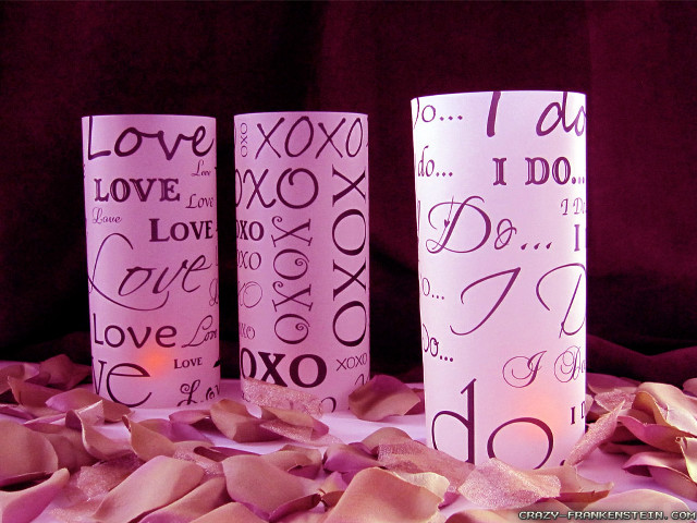 Three cups pink tissue candle free wallpaper - medium preview image