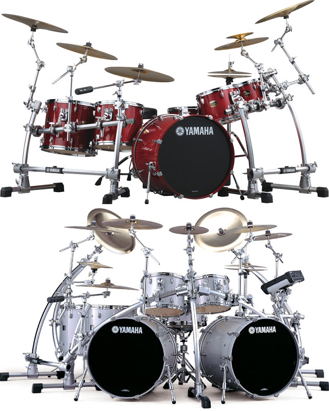Drumset red black digital dream free wallpaper - medium preview image