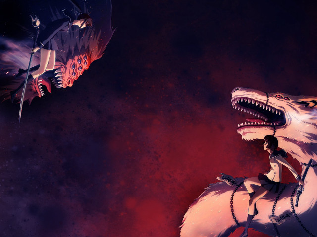 Woman riding white horse giant free wallpaper - medium preview image