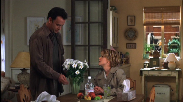 Man woman table vase flowers free wallpaper - medium preview image