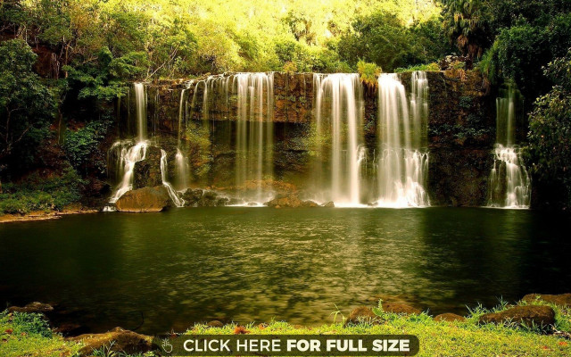 Waterfall click here full size free wallpaper - medium preview image