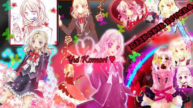 Anime girls hearts stars group free wallpaper - medium preview image