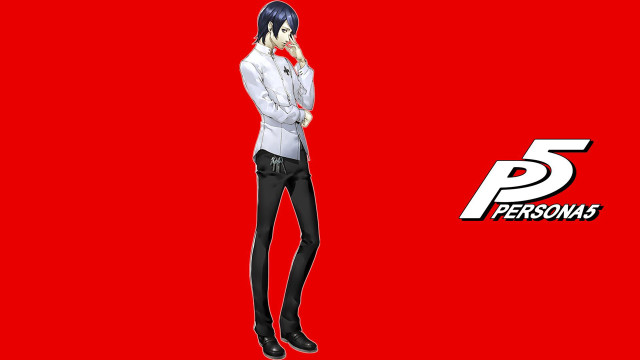 Person red background black white free wallpaper - medium preview image