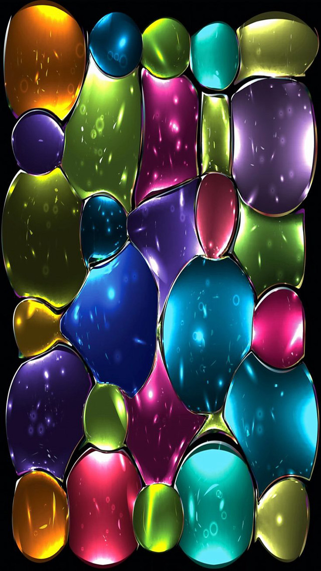 Colorful background bubbles liquid black free wallpaper - medium preview image
