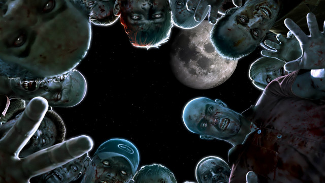 Zombies circle hands air full free wallpaper - medium preview image